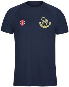 Attenborough Cricket Club GN Navy Matrix TShirt  Snr