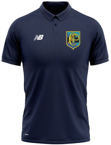 Annfield Plain CC New Balance Polo Shirt Navy  Snr