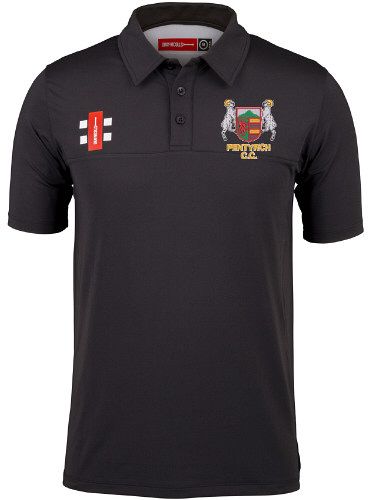 Pentyrch CC GN ProPerformance Polo Shirt Black  Snr
