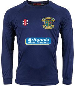 Sudbrook Institute Cricket Club GN Navy Matrix LS Tee  Jnr