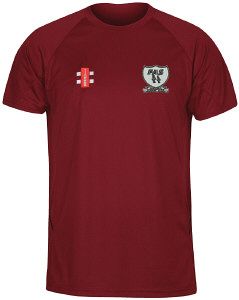 FAS Cricket Club GN Maroon Matrix TShirt  Jnr