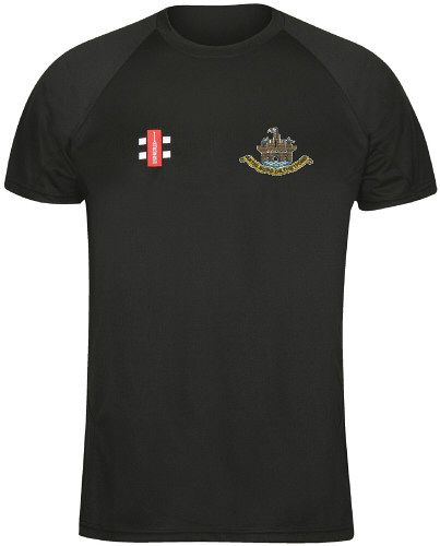 Thetford Town CC GN Black Matrix TShirt  Snr