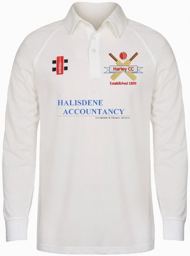 Harley Cricket Club GN Matrix Cricket Shirt L/S Snr