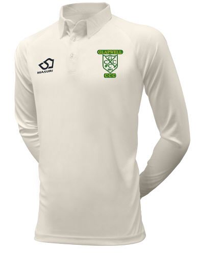 Glapwell CC Masuri Cricket Playing Shirt Plain L/S  Snr