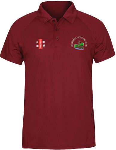 Bakewell Cricket Club GN Maroon Matrix Polo Shirt  Jnr