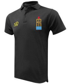 Farndon Cricket Club Masuri Cricket Polo Shirt Black  Snr