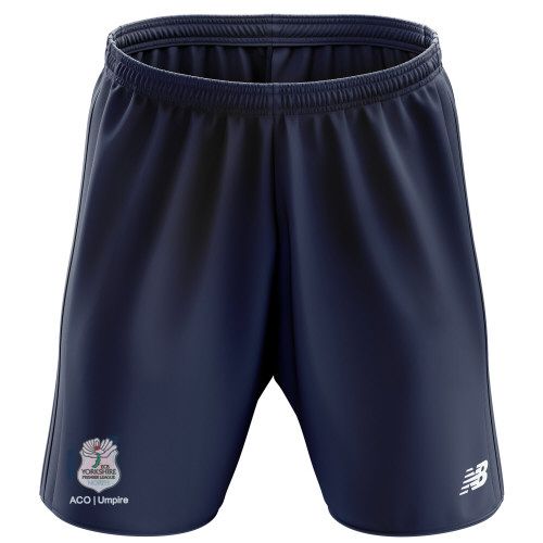 Yorkshire Umpires Premier League ACO New Balance Training Short Navy   Snr