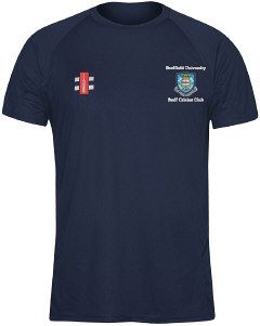 Sheffield University CC GN Navy Matrix TShirt  Snr