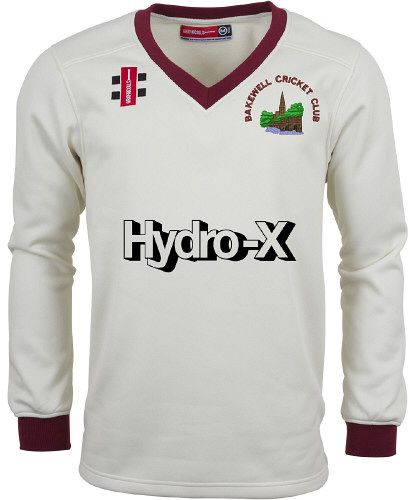 Bakewell Cricket Club GN Pro Performance Maroon L/S Trim Sweater Jnr