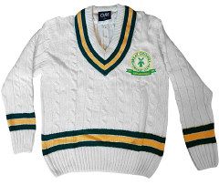 Great Chishill CC GM Cable Knit Sweater Green/Gold/Green  Jnr