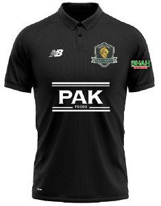 Midlands Cricket Club New Balance Polo Shirt Black  Snr