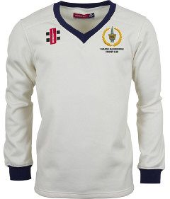 Sheldon Marlborough CC GN Pro Performance Navy L/S Sweater Snr