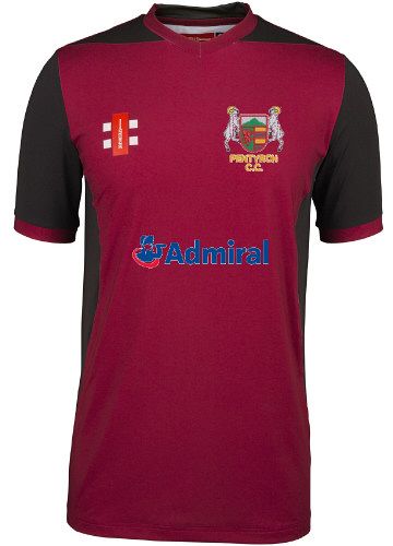 Pentyrch CC GN Pro P T20 Cricket Shirt SS Maroon  Jnr