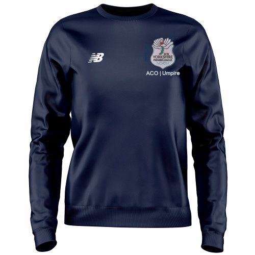 Yorkshire Umpires Premier League ACO New Balance Training Sweater Navy  Snr