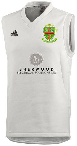 Worksop Cricket Club adidas Cricket Sleeveless Slipover Snr