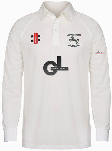 Offerton CC GN Matrix Cricket Shirt L/S Snr