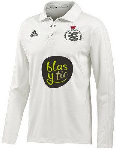 Llangwm Cricket Club adidas L/S Cricket Playing Shirt Snr