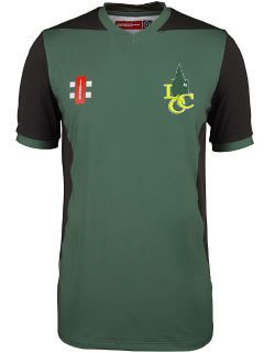 Lowdham Cricket Club GN Pro Performance T20 S/S Cricket Shirt Green  nr