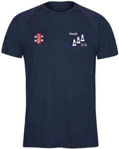 Hook Cricket Club GN Navy Matrix TShirt  Snr
