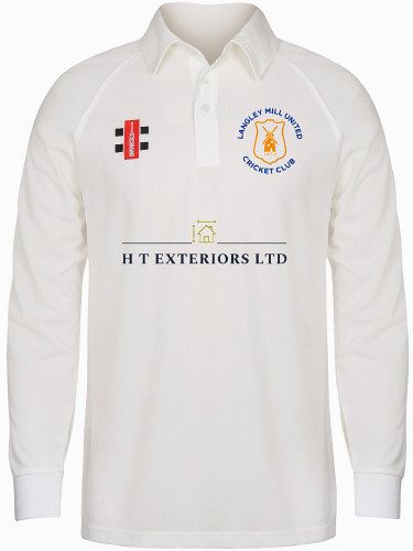 Langley Mill Cricket Club GN Matrix Cricket Shirt Long Sleeve Snr