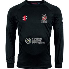 Hollingworth Cricket Club GN Black Matrix LS Tee  Jnr