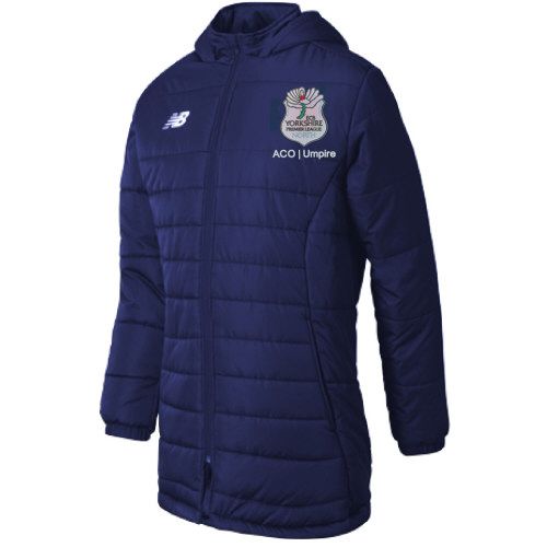 Yorkshire Umpires Premier League ACO New Balance Stadium Jacket Navy  Snr