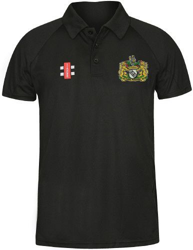 Heslerton CC GN Black Matrix Polo Shirt  Snr