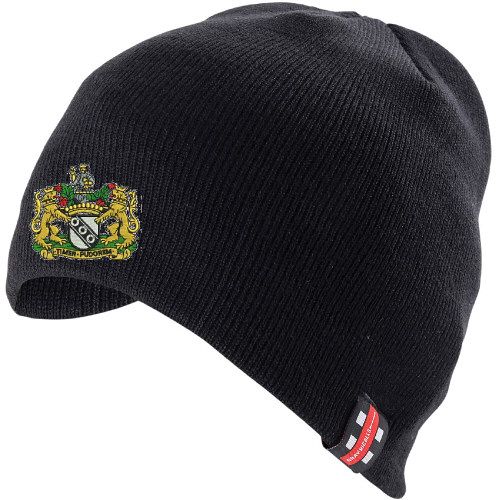 Heslerton CC GN Black Beanie