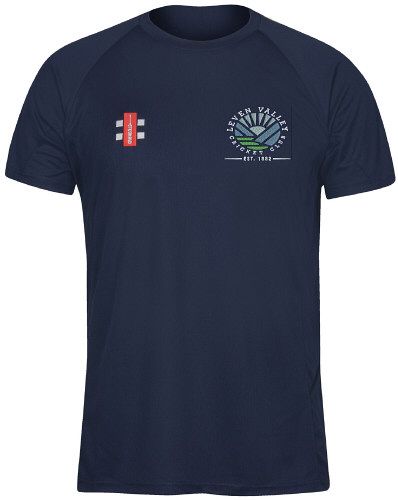 Leven Valley Cricket Club GN Navy Matrix TShirt  Snr