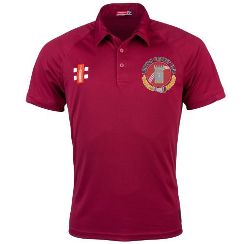 Burton Cricket Club GN Maroon Matrix Polo Shirt  Snr