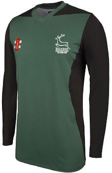 Buxton CC GN Pro Performance T20 Cricket Shirt LS Green  Snr