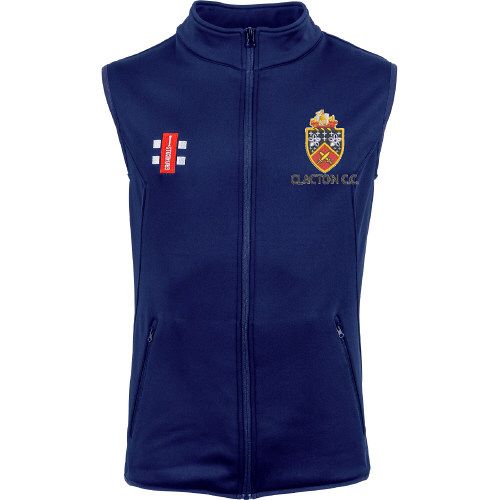 Clacton CC GN Navy Fleece Bodywarmer  Snr