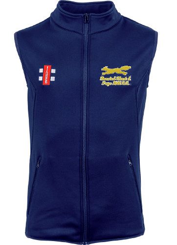 Brasted Chart & Toys Hill CC GN Navy Fleece Bodywarmer  Snr