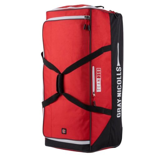Gray Nicolls Team 350 Black/Red Wheelie Cricket Bag 2023 Front