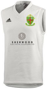 Worksop Cricket Club adidas Cricket Sleeveless Slipover Snr