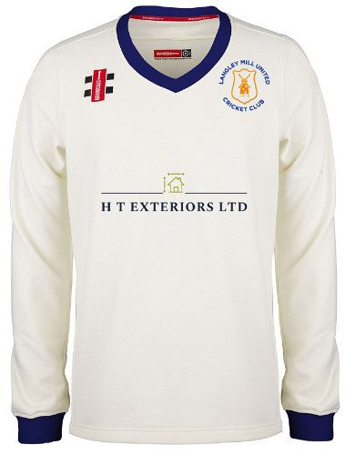 Langley Mill Cricket Club GN Pro Performance Navy Long Sleeve Sweater Snr