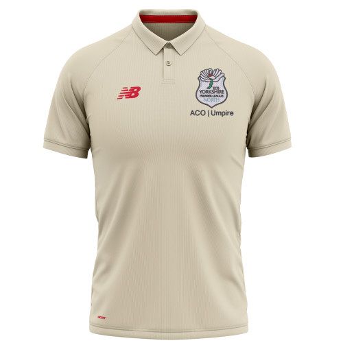 Yorkshire Umpires Premier League ACO New Balance Short Sleeve Playing Shirt Snr