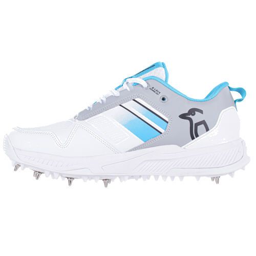 Kookaburra KC 1.0 White/Mint/Grey Spike Cricket Shoes 2023 Snr side