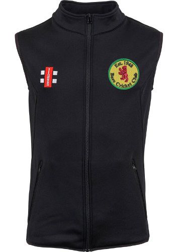 Bare Cricket Club GN Black Fleece Bodywarmer Snr