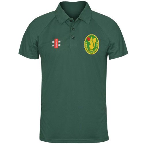 Kilmarnock Cricket Club GN Green Matrix Polo Shirt Snr