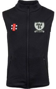 FAS Cricket Club GN Black Fleece Bodywarmer  Snr