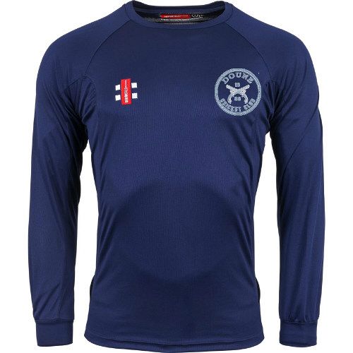 Doune CC GN Navy Matrix LS Tee  Jnr