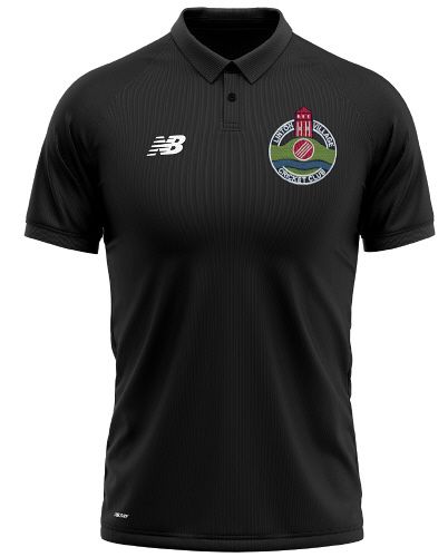 New Balance Cricket Teamwear  Training Polo Shirt Black  Jnr