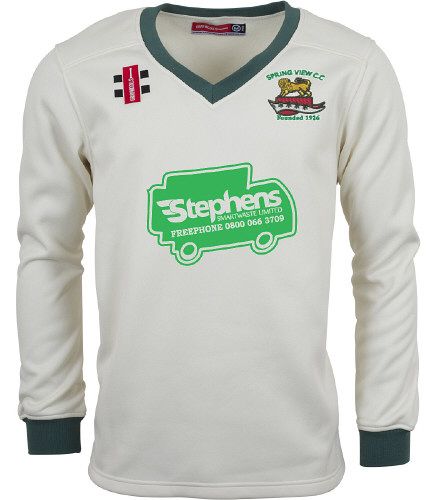 Springview CC GN Pro Performance Green L/S Sweater Snr (U18's)