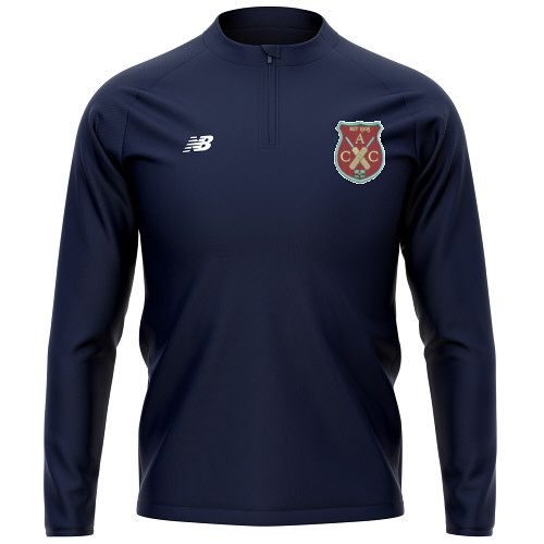 Apperknowle CC New Balance 1/4 Zip Mid Layer Navy  Snr