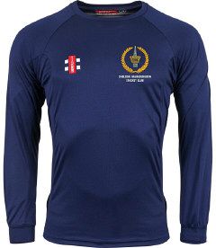 Sheldon Marlborough CC GN Navy Matrix LS Tee  Snr
