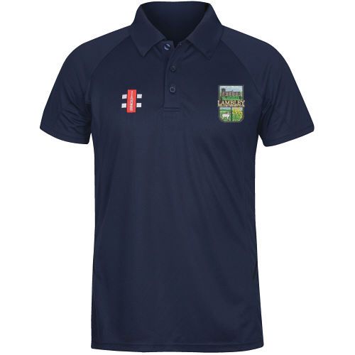 Lambley CC GN Black Matrix Polo Shirt  Jnr
