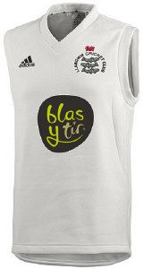 Llangwm Cricket Club adidas Cricket Sleeveless Slipover Snr