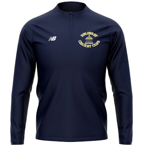 Helperby CC New Balance 1/4 Zip Mid Layer Navy  Snr