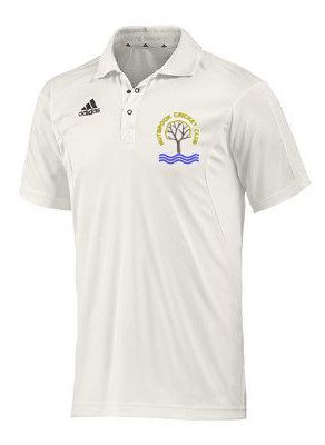 Nutbrook Cricket Club adidas Cricket Short Sleeve Playing Shirt  Jnr